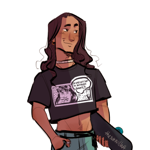 thesunwillart:no thoughts just willie in this crop top(thanks @sk8rwillie for the insp &lt;3)