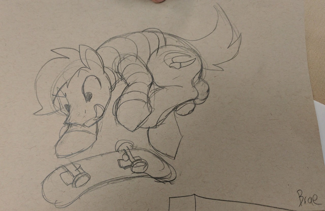 Some of my sketches from my “Take a Chance!: After Dark Art Requests” panel
