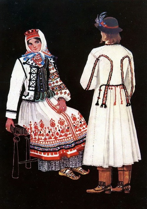 songs-of-the-east: Folk costume illustrations from different regions of Ukraine