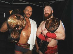 lovedeidrelove: CONGRATS to Sheamus and Cesaro on becoming the new Raw Tag Team Champions! You definately earned those belts!