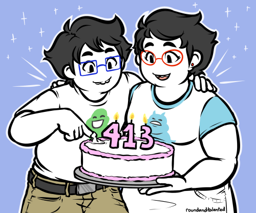 roundandtalented:Happy 4/13!! omg, 13 years of homestuck… I’ve been here forever 