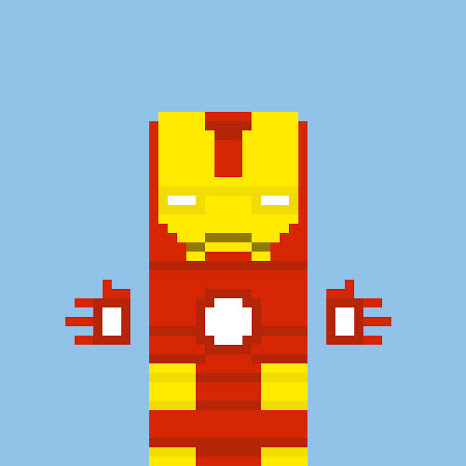 xombiedirge:  Pixel Superheroes by Simon Willsher