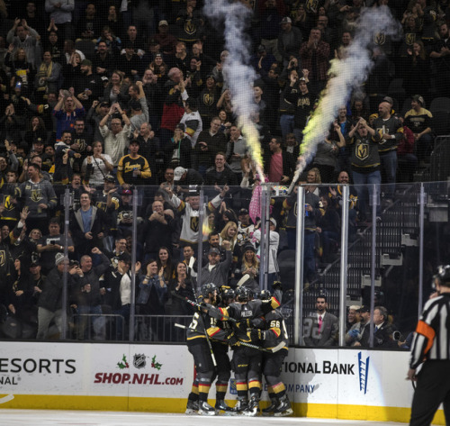 pedalingontheroadoflife: Another solid win as the Vegas Golden Knights defeat the defending champions Pittsburgh Penguins during their game at the T-Mobile Arena. Franchise goalie Vegas Golden Knights Marc-Andre Fleury (29) is back after injury and