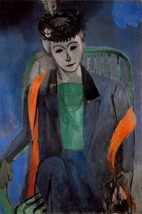 mrkiki:Henri MatisseRetrato de la mujer del artista. 1913 Óleo sobre lienzo. 145 x 97 cmVIAMO