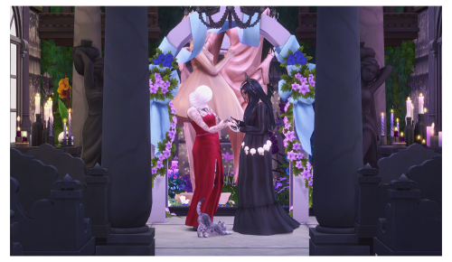 Welcome to the family, Circe! It’s our first marriage in the challenge! ;v;Get married in your templ