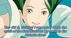 (3/5) Favorite Relationships » Chihiro &amp; HakuLin: “What’s going on?”Kamaji: “Something