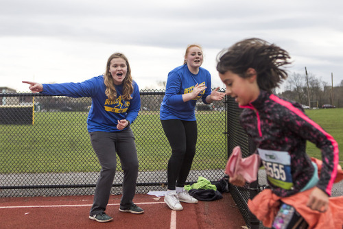 Scenes from the Becca Pizzi 5K at Belmont High School on April 29, 2018. [Wicked Local Photo/Ruby Wa