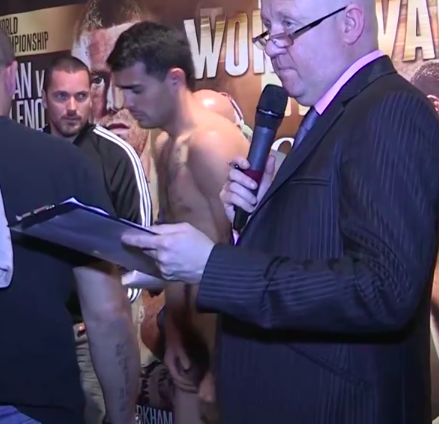 notdbd: Boxer Martin Fidel “El Terrible” Rios of Argentina, weighing in naked for his October 2015 f