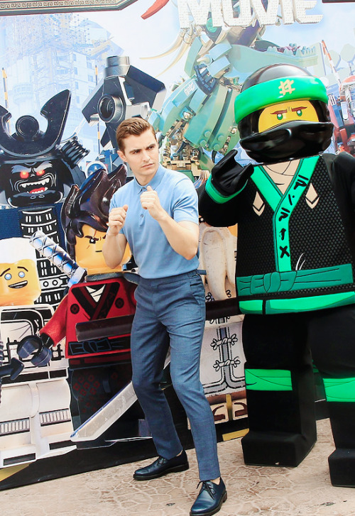 eternvlecho:Dave Franco attends the ‘The LEGO Ninjago Movie’ Photocall at Legoland 