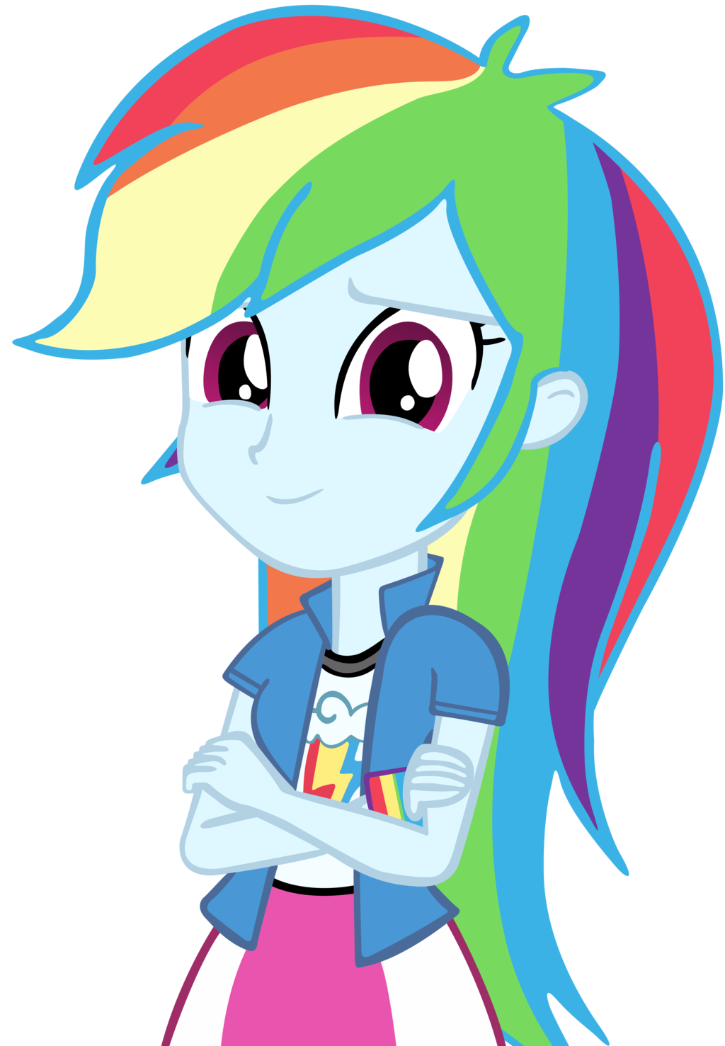 Human Rainbow Dash Vector by ~cool77778