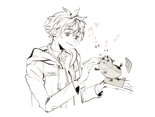 eternalfrowning:  Sora, Connor and Reese share the same french voice actor, so this happened ah( yoyo instead of the coin..and Vanitas as RK900 because yes )