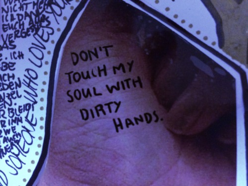 biertrichter: “Don’t touch my soul with dirty hands.”