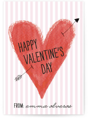 Heart and Arrow Classroom Valentine’s Day Cards by Minted: http://bit.ly/1VfE6nB