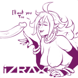 xizrax: android 21 is hungry more treats at my patreon  I wana eat her~ &lt; |D’‘‘‘