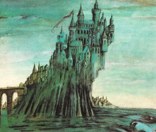 lamus-dworski:Polish tales: “Legenda o zatopionym mieście” [“Legend About a Drowned City”] illustrat