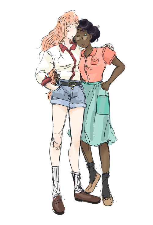 viggstardoesart: The Lesbian Anime Girls