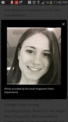 Egwood:  Missing Woman From Wakefield, Rhode Island. Please Boost.  Alicia Storti,
