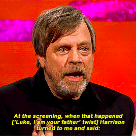 starwarsfilms: Mark Hamill Didn’t Tell Carrie Fisher and Harrison Ford the Big