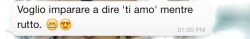 lei è romantica ma io sono un passo avanti visto che già lo so fare.