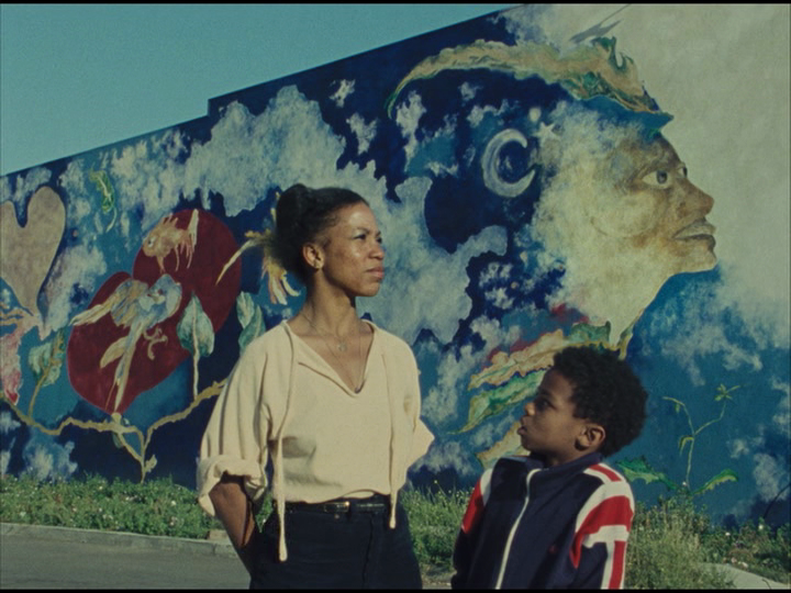 fuckyeahwomenfilmdirectors: Painter Susan Jackson in front of her artwork in Mur