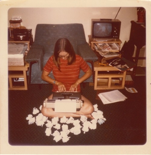 meeedeee: It is the summer of  1975 and this Star Trek fan was hard at work editing her fanzine