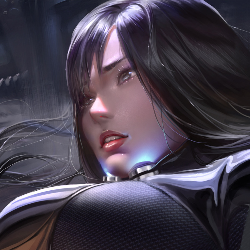 zumidraws: Gantz: Reika and Anzu   I have watched Gantz: O the other day and as a