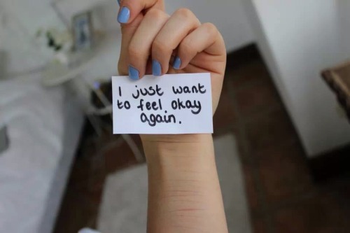 sw4qqqy:  I just want to feel okay again. 