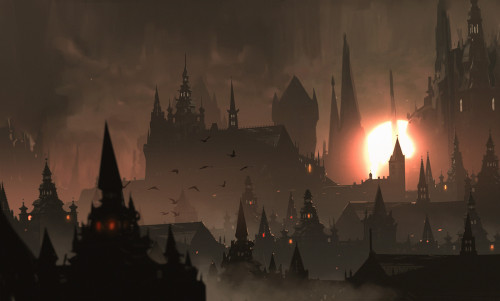 theomeganerd:Bloodborne Artworks by Atey Ghailan