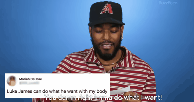 eerythingisshaka:Luke James Reads Thirst Tweets!
