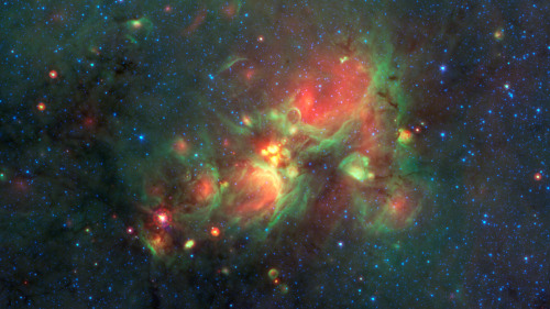 just–space:  Yellow Balls in W33. 