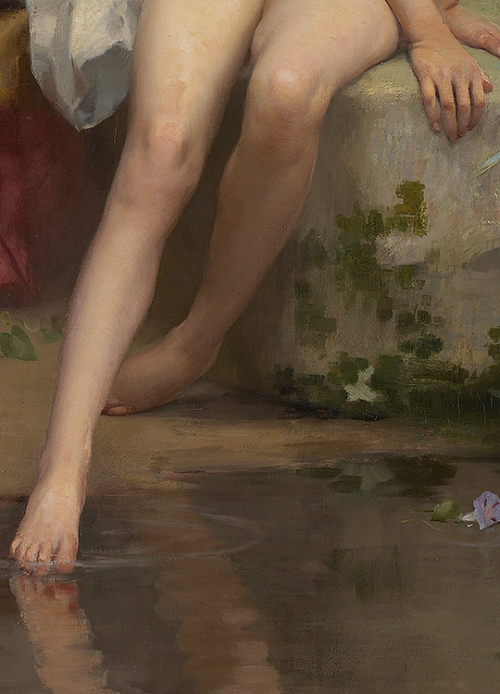 sollertias: The Little Shepherdess by Paul Peel, 1892 (detail)