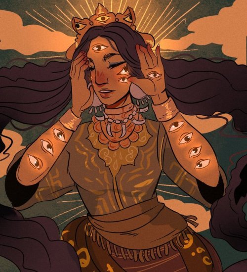 littlestpersimmon:In Philippine Mythology, Dalikamata was a clairvoyant health goddess- She possesse
