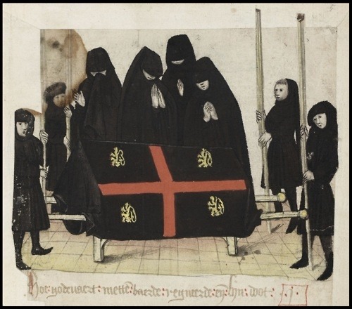 Funeral scene with mourners from Brabantsche adult photos