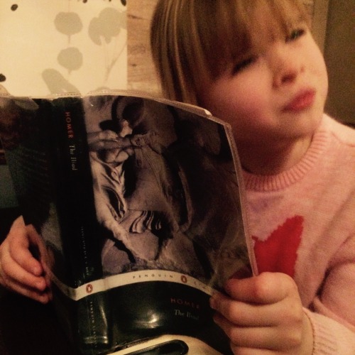 really-big-clams:simonsjumpers:nothing is as funny as my 7 year old cousin trying to read The IliadT