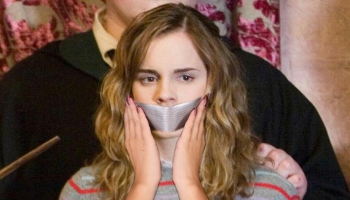 More pictures of Hermione,gagged by me.