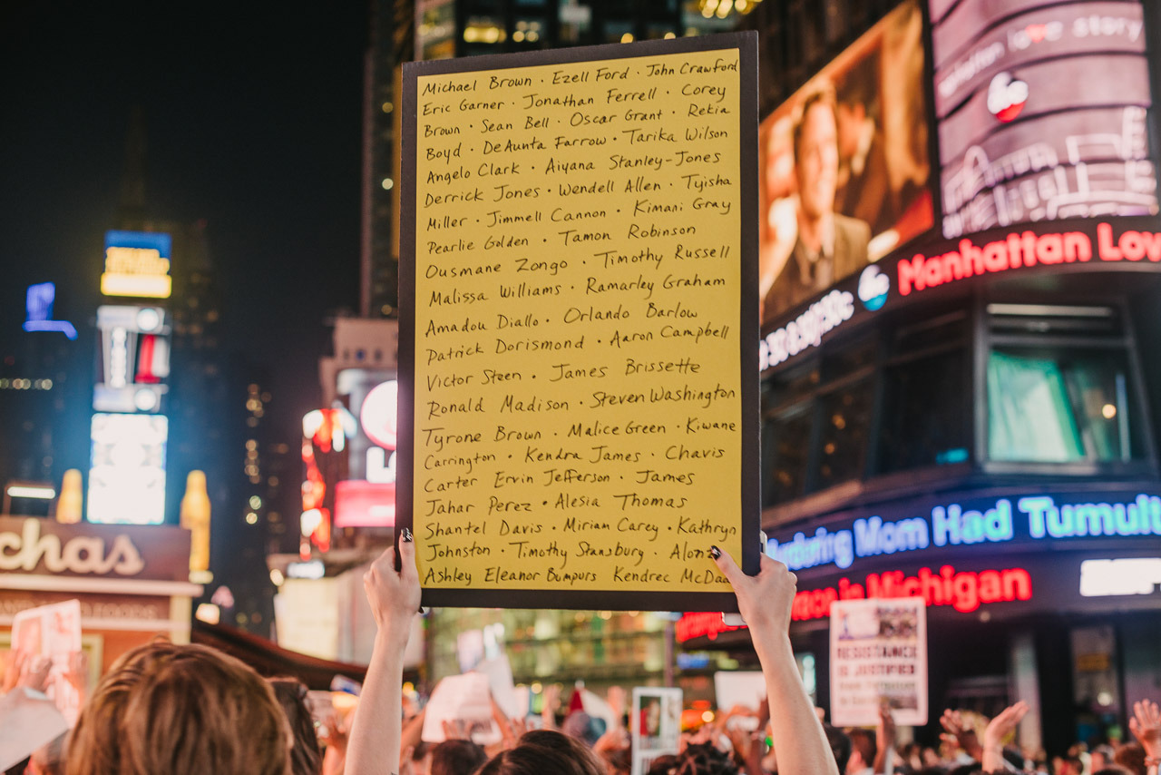 mdpny:  Rally to bring justice for Michael Brown, Furguson, Mo. Times Square. We