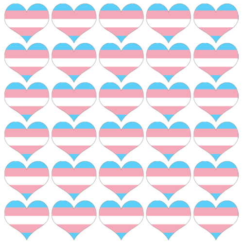 genderqueerpositivity:(Image description: hearts made from the original rainbow, bisexual, trans, qu