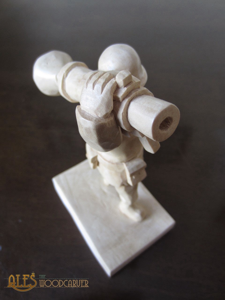 hastyslam:  6.5” basswood figure of Soldier from Team Fortress 2. Fully hand carved