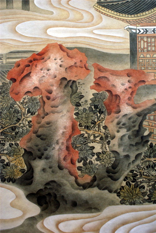 mingsonjia: 黎墨 - 界画楼阁 (阅江楼、黄鹤楼、滕王阁) Gongbi paintings of Chinese architectures [Yuejiang Lou, Huanghe