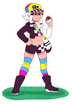 sfwangeliccmadness:  more cn tan as a poke’mon trainer 