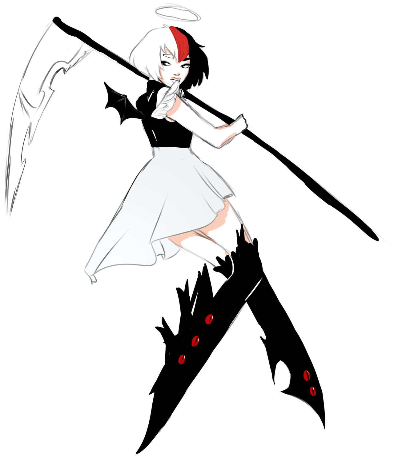cinnabani:my half of my art trade w semi/ @c2oh of their oc Eva. I’ve always loved