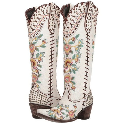 Double D Ranchwear by Old Gringo Almost Famous (Crackled Taupe) Cowboy Boots ❤ liked on Polyvore (se