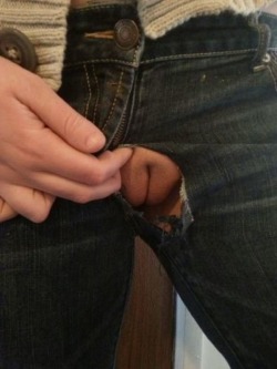 mynameiskaty1:  Oops! There’s a whole in my pants!Please reblog and follow me!http://mynameiskaty1.tumblr.com/