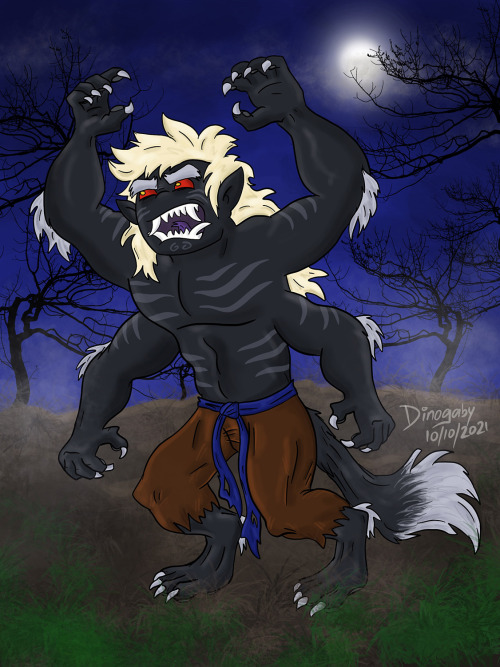 dinogaby: Garmadon as a werewolf The goodest boy