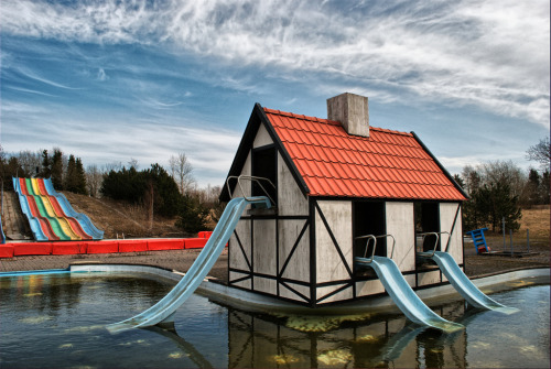 abandoned-playgrounds: Abandoned Fun Park Fyn in Denmark - An excellent amusement park that closed i