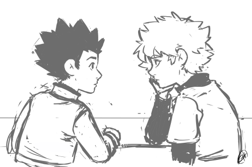 graciousdraws:screencap redraw from september, i think. hxh 99 has such a good aesthetic… 