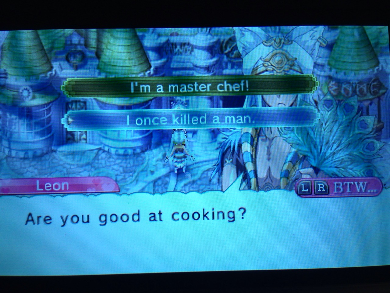 8bit-ghost:  dragoneffect:  My god who writes these dialogue options.   Someone in