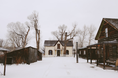 alexstrohl:  Surreal day roaming the snow covered streets of a ghost town from the gold rush. 