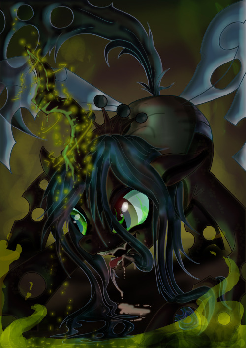 fisherpon:  Queen Chrysalis by *Toonlancer  She’s so gross and awesome…<3