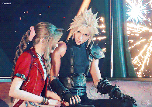 FINAL FANTASY VII REBIRTH (2024) Cloud And Aerith Gondola Couple Time Gold Saucer